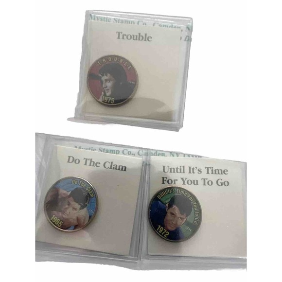 Elvis Presley Painted USA Quarters Mystic Lot 63+ commemorative authentic coins - Picture 7 of 11